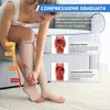 CAMBIVO Calze Compressione Graduata Punta Aperta, Calze a Anteprima dell’immagine prodotto 2