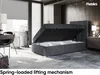 MEBLINI Boxspringbett mit Bettkasten - Gepolstert Produktbild-Vorschau 3