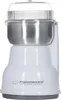 A white electric coffee grinder with a silver interior and a clear lid. Produktbild-Vorschau