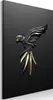 Italienischer Leinwand Leinwandbild - Black Parrot (1 Part) Produktbild-Vorschau 1