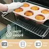 3 Stück Silicone Muffin Trays (Grau, Rosa, Pfauenblau) Produktbild-Vorschau 3