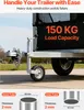 Roue jockey VEVOR jusqu'à 150 kg de charge, roue avant Voir les images du produit 2