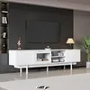 Merax TV Lowboard 200cm mit 2 Türen und 2 Schubladen, Produktbild-Vorschau 3