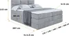 ALTDECOR Boxspringbett mit 2 Matratzen und Topper - 180x200 Produktbild-Vorschau 6