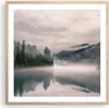 Gerahmtes Poster - Rahmen in heller Eiche - Reflexion Nebel Produktbild-Vorschau 1