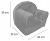 Mini-Kindersessel - Kindersessel aus Cord in Beige Produktbild-Vorschau 4