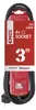 Steckdosenleiste  3 m / 4 Steckdosen / Schalter / rot / Gummi-Neopren / 1,5 m2 Produktbild-Vorschau