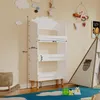 Wolkenregal mit 3 Ablagen für Spielzeug und Bücher, Weiß Produktbild-Vorschau 4