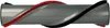 A vacuum cleaner roller brush with red and black bristles. Produktbild-Vorschau