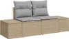 vidaXL Garten-Sofa-Set 8 pcs Beige Poly-Rattan Produktbild-Vorschau 4