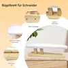 Bügelbrett mit Brust Ärmelpolster, Lang, mit Holzsockel, Produktbild-Vorschau 6