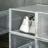HOMCOM DIY krabica na topánky s 8 priehradkami, priehľadná Náhľad obrázku produktu 8