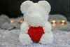 Cremefarbener Teddybär mit rotem Herz - 40 cm + Produktbild-Vorschau 9