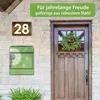 banjado Design Briefkasten Stahl schwarz mit Zeitungsfach Produktbild-Vorschau 4
