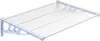 vidaXL Tettoia per porta grigia e trasparente 122x90 cm in Anteprima dell’immagine prodotto 1