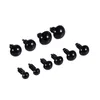 100 pcs 6-12mm couleur yeux de sécurité en plastique pour Voir les images du produit 5