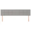 vidaXL Kopfteile Hellgrau 200x5x78/88 cm Stoff Produktbild-Vorschau 3