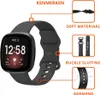 Strap-it Fitbit Versa 3 Silikon Armband Classic (Schwarz) Produktbild-Vorschau 8