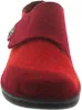 Berkemann Jarla, Damen-Hausschuh, rot Patch, Filz, Klettv., Produktbild-Vorschau 3