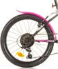Dino Bikes 420 Sport 20-Zoll Mädchenfahrrad Schwarz Pink Produktbild-Vorschau 9