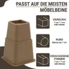 JustValue Möbelerhöher Set Braun – 8/13/20 cm – Max. 600 kg Produktbild-Vorschau 2