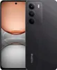A black Realme smartphone is shown from the back and side, with the screen facing forward. Produktbild-Vorschau