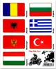 Nálepka Vlajka Ride Tour Europe 4 pre kufor Moto Náhľad obrázku produktu 1