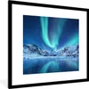 MuchoWow® MuchoWow® Gerahmtes Poster Nordlichter - Eis - Produktbild-Vorschau 1