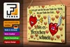 Blechschild Spruch 30x20cm Geh mit dir bis Herzen schneit Produktbild-Vorschau 3