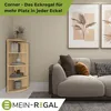 Coemo Eckregal Corner 120 aus Holz 4 Etagen Natur Sonoma Produktbild-Vorschau 4