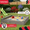 KOTARBAU® Sandkasten mit Sitzbank 140 x 140 cm Sandkiste Produktbild-Vorschau 2
