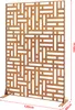 A wooden privacy screen with a geometric pattern. Anteprima dell’immagine prodotto