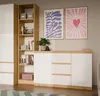 Cassettiera ampia con cassetti e ante ELBE - rovere Anteprima dell’immagine prodotto 3