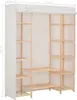 vidaXL Armadio bianco 135 x 40 x 170 cm tessuto Anteprima dell’immagine prodotto 8