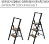 Two step ladders of different sizes are shown against a white background. Podgląd zdjęcia produktu