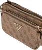 Dámská kabelka přes rameno GUESS Noelle Latte Logo-Brown Náhled obrázku produktu 21