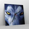 Wanduhr - Quadrat - Glasuhr - Schau der Wolf Augen - Produktbild-Vorschau 4