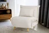 home24 Schlafsessel - Cord / Eiche - Creme - Eiche Hell Produktbild-Vorschau 2