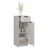 vidaXL Mobile da bagno grigio cemento 32x34x90 cm Materiale Anteprima dell’immagine prodotto 5