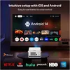 Smart projektor Android 14 1100 ANSI 4K Full HD 1080P 2GB Náhľad obrázku produktu 4
