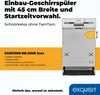Exquisit EGSP2109-EB-030E, Częściowo wbudowany, Wąski (45 Podgląd zdjęcia produktu 2