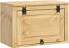 A wooden chest with black metal hardware. Anteprima dell’immagine prodotto