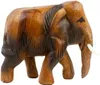 1 Elefant laufend, Holz-Elefant, Höhe:9 cm Produktbild-Vorschau 1