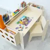 Schreibtisch mit einem Kinderstuhl und Organizer - Produktbild-Vorschau 4