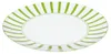 Split vert rayé 6x Assiette plate Ø27cm Porcelaine 6 Voir les images du produit 4