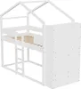 Merax Etagenbett 90x200cm mit Stauraum auf beiden Etagen, Produktbild-Vorschau 11