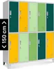 Schließfachschrank Spind Umkleideschrank multicolor Produktbild-Vorschau 6