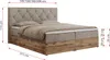 MKS MEBLE Boxspringbett 140x200 mit Bettkasten Eiche, Produktbild-Vorschau 7