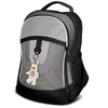 A backpack with a LEGO bunny figure attached as a keychain. Podgląd zdjęcia produktu