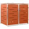 vidaXL Mülltonnenbox für 2 Tonnen 138x77,5x112,5 cm Produktbild-Vorschau 1